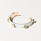 TOVA Kennedy Cuff in Fairy Dust Nimblu worn on wrist – icy blue crystal cuff from Lexi Jade's Boutique