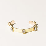 TOVA Kennedy Cuff in Fairy Dust Yelwyn worn on wrist – sparkling crystal cuff from Lexi Jade's Boutique