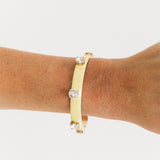 TOVA Kennedy Cuff in Fairy Dust Yelwyn – detail view of shimmering crystal bracelet