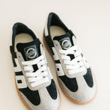 Back 70 Stars Sneakers | Black Silver