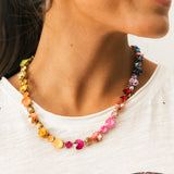 TOVA Jean Necklace AG | Watermelon Rainbow