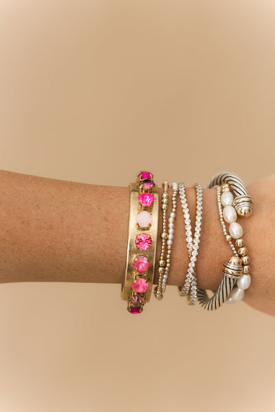 Nyon Cuff | Icy Pink Mix Lexi Jade's Boutique