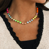 Oakland Necklace | Watermelon Mix Pop
