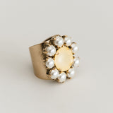Twiggy Ring | Ultra Canary & Pearls