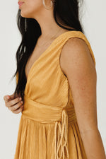BE HERE MINI DRESS | GOLD