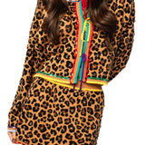 Leopard Rhinestone Knit Skirt | Queen Of Sparkles