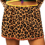 Leopard Rhinestone Knit Skirt | Queen Of Sparkles