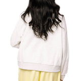 Grey 'Nurse' Multi Fabric Sweatshirt | Queen Of Sparkles