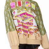 Multi Mahjong Table & Chairs Sweatshirt | Queen Of Sparkles