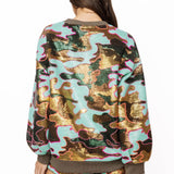 Mint Sequin Camo Short | Queen Of Sparkles