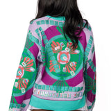 Multi Mahjong Button Up Cardigan | Queen Of Sparkles