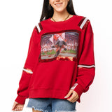 Licensed Bama Mascot Image Sweatshirt | Queen Of Sparkles
