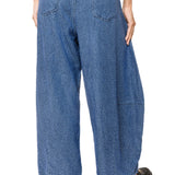 Rhinestone Barrel Jeans | Queen Of Sparkles