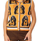Licensed Tennessee Knit In Rhinestone Button Up Knit Tank | Queen Of Sparkles