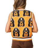 Licensed Tennessee Knit In Rhinestone Button Up Knit Tank | Queen Of Sparkles