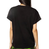 Black & Neon Green Spider Web 'Spooky' Tee | Queen Of Sparkles