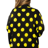 Black & Green Polka Dot 'Spooky Season' Mock Neck Sweater | Queen Of Sparkles