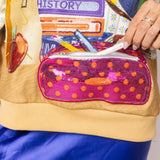 Multi School Books, Pencil Bag & Globe Sweatshirt | Queen Of Sparkles