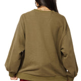 Brown Plaid 'Thanks' Sweatshirt | Queen Of Sparkles