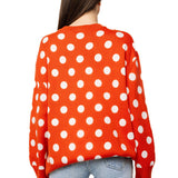Orange Polka Dot Pumpkin Sweater | Queen Of Sparkles