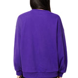 Purple & Black Sequin Flower Cat Sweatshirt | Queen Of Sparkles