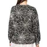 Black & White Spider Web 'Spooky' Sweatshirt | Queen Of Sparkles