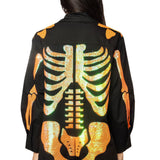Black & Orange Sequin Skeleton Romper | Queen Of Sparkles