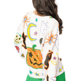 Ivory Halloween Icon Button Up Cardigan | Queen Of Sparkles