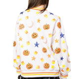 White Pumpkin Icon Sweatshirt | Queen Of Sparkles