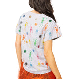 Grey Multi Skeleton Tee | Queen Of Sparkles