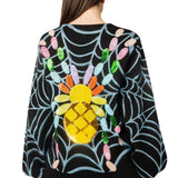 Black Multi Spider On Web Button Up Cardigan | Queen Of Sparkles