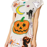 Ivory Halloween Icon Knit Dress | Queen Of Sparkles