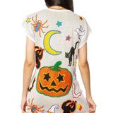 Ivory Halloween Icon Knit Dress | Queen Of Sparkles