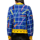 School Supplies Ruler Trim Button Up Cardigan | Queen Of Sparkles