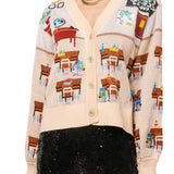 Multi School Classroom Scene Cardigan | Queen Of Sparkles