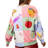 Teacher Checkered Icon Sweatshirt | Queen Of Sparkles