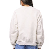 Grey Multi Fabric 'Teach' Apple Sweatshirt | Queen Of Sparkles