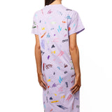 Multi Crayon Scribble Midi Tee Dress | Queen Of Sparkles