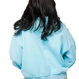Aqua Flower School Bus Sweatshirt | Queen Of Sparkles