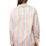 Rainbow Striped Pocket Cotton Short | Queen Of Sparkles
