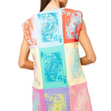 Colorblock QOS Card Logo Tank Dress | Queen Of Sparkles
