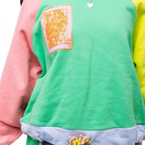 Colorblock QOS Logo Tie Short | Queen Of Sparkles