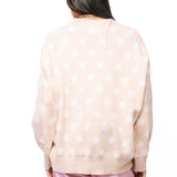 Tan Polka Dot Horse with Rose Wreath Sweater | Queen Of Sparkles