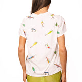 White Multi Fishing Lure Tee | Queen Of Sparkles