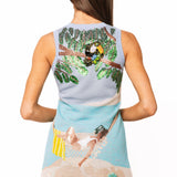 Multi Girl On Hammock Beach Knit Tank Dress | Queen Of Sparkles