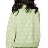Dusty Green Polka Dot QOS Sparkle Logo Short | Queen Of Sparkles