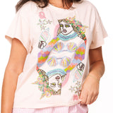 Light Pink QOS Queen Of The Sea Card Tee | Queen Of Sparkles