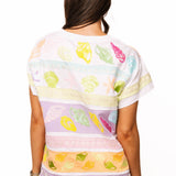 Colorblock Stripe Shell Tee | Queen Of Sparkles
