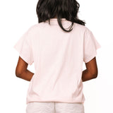 Light Pink 'Beach' Tee | Queen Of Sparkles