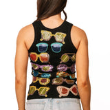 Black Multi Sunglasses Tank | Queen Of Sparkles